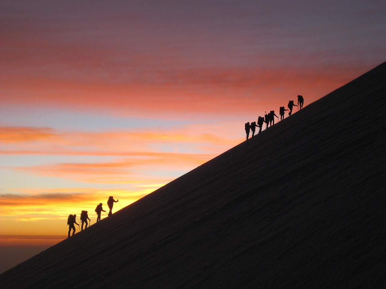 Ascend Beyond Limits: How Mental Resilience Shapes Physical Transformation sunrise, mountaineering, glacier, team, mexico, nature, orizaba